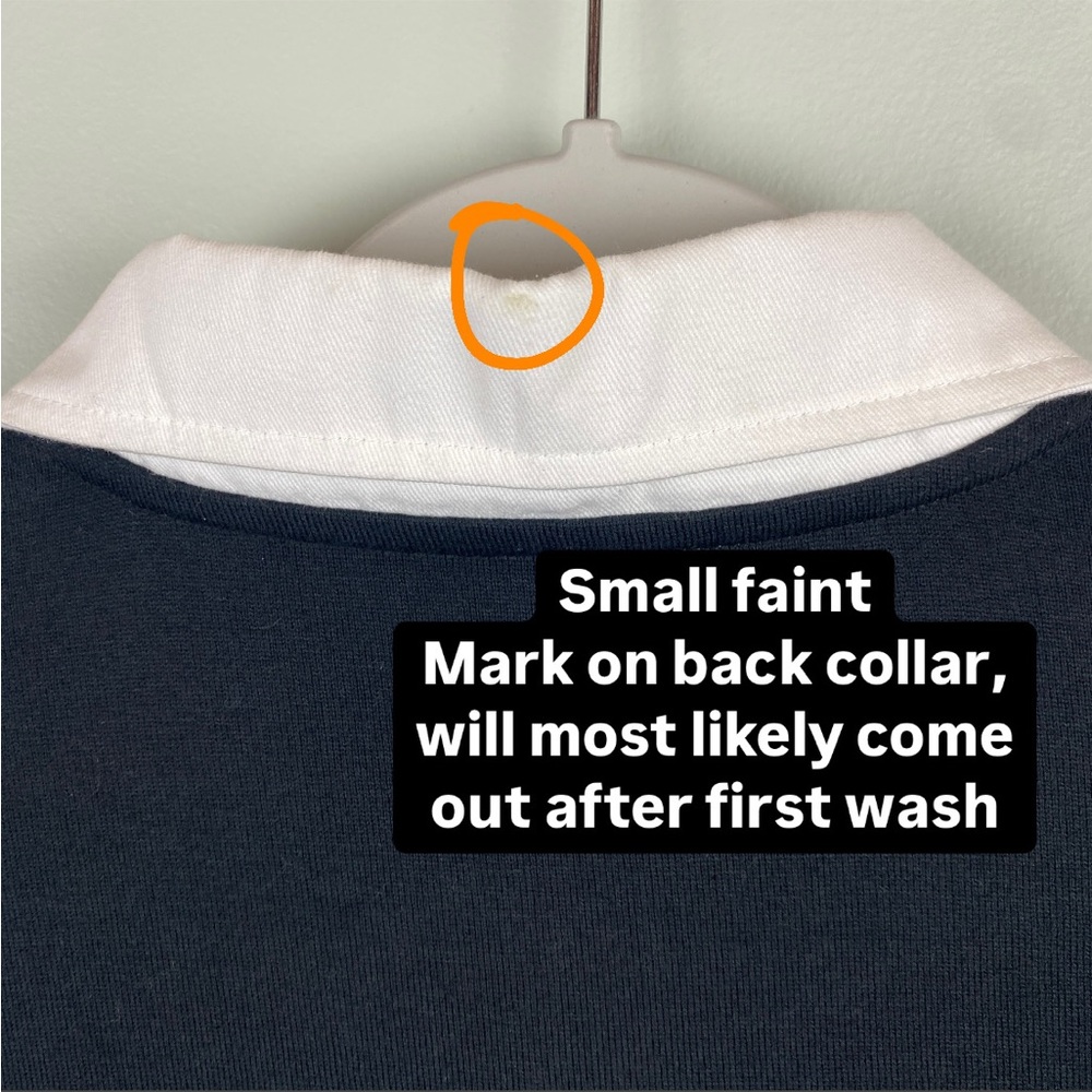 NWT Stussy Rosewood Rugby Polo Striped longsleeve Dress size Small - Picture 8 of 10